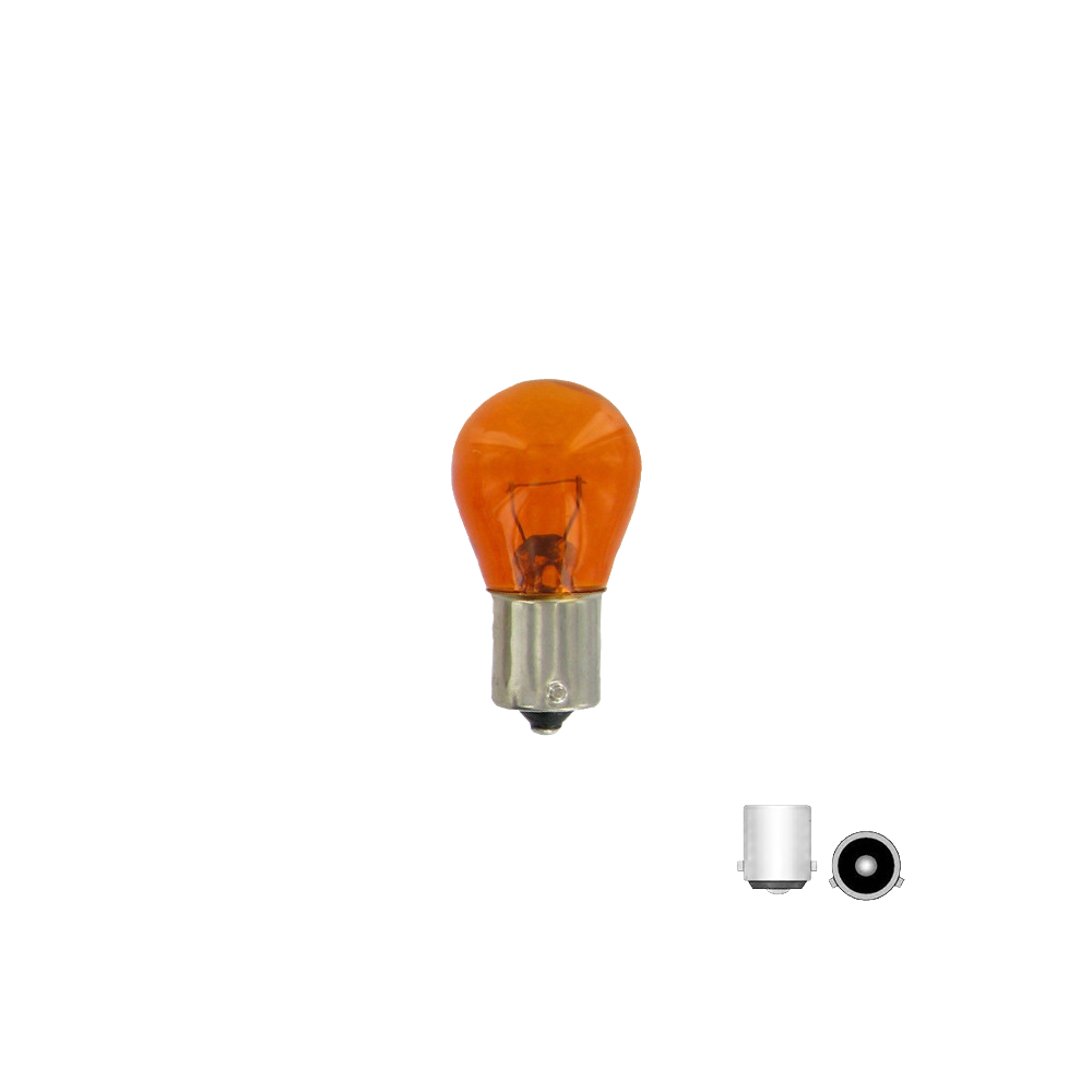 Ampoule feux stop ambrée Culot BAU15S boite de 10ex