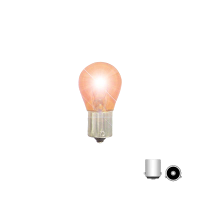 Ampoule clignotant ambrée Culot BAU15S boite de 10ex allumées
