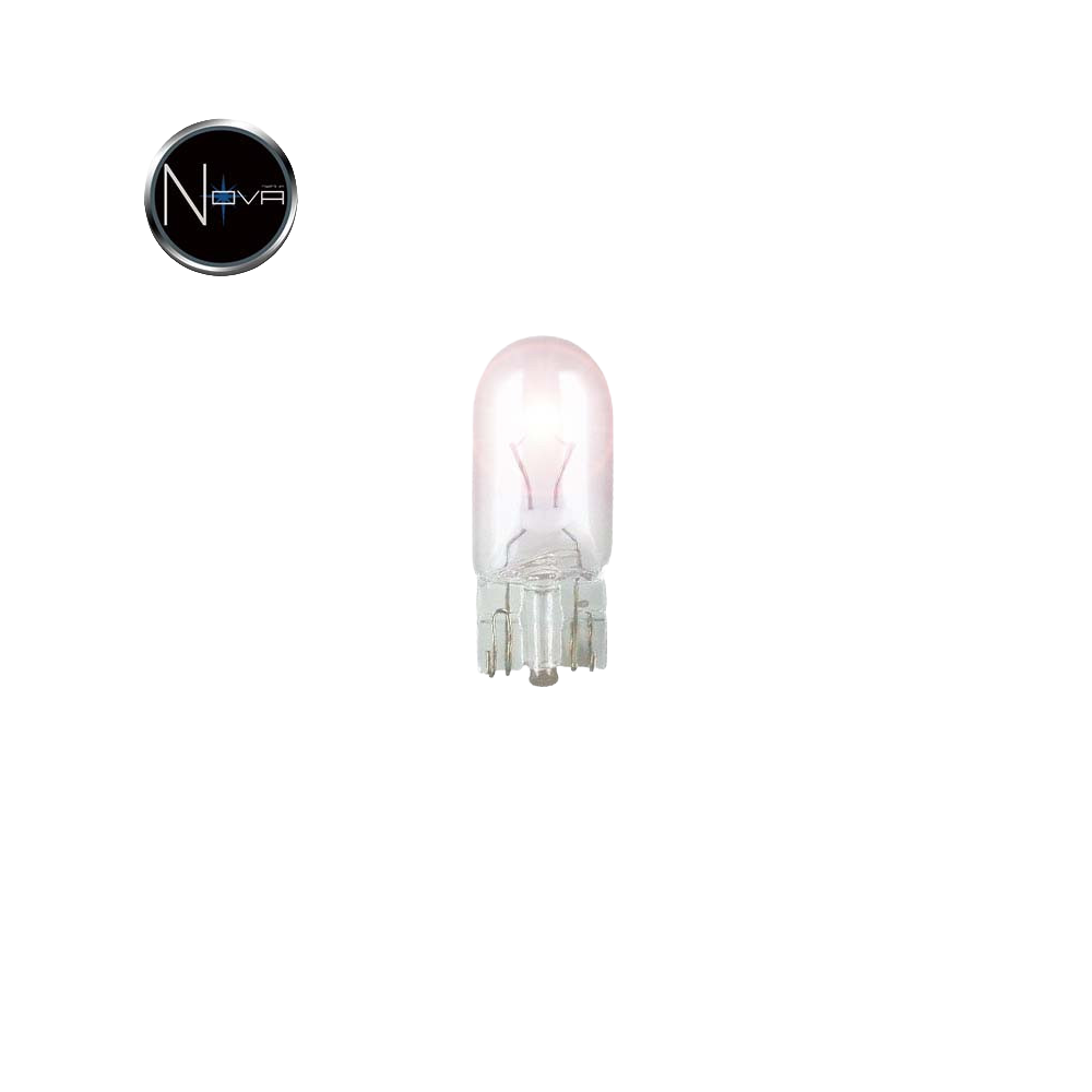 Ampoules wedge 12V W3W 3W culot W2.1X9.5D 10ex allumées avec logo