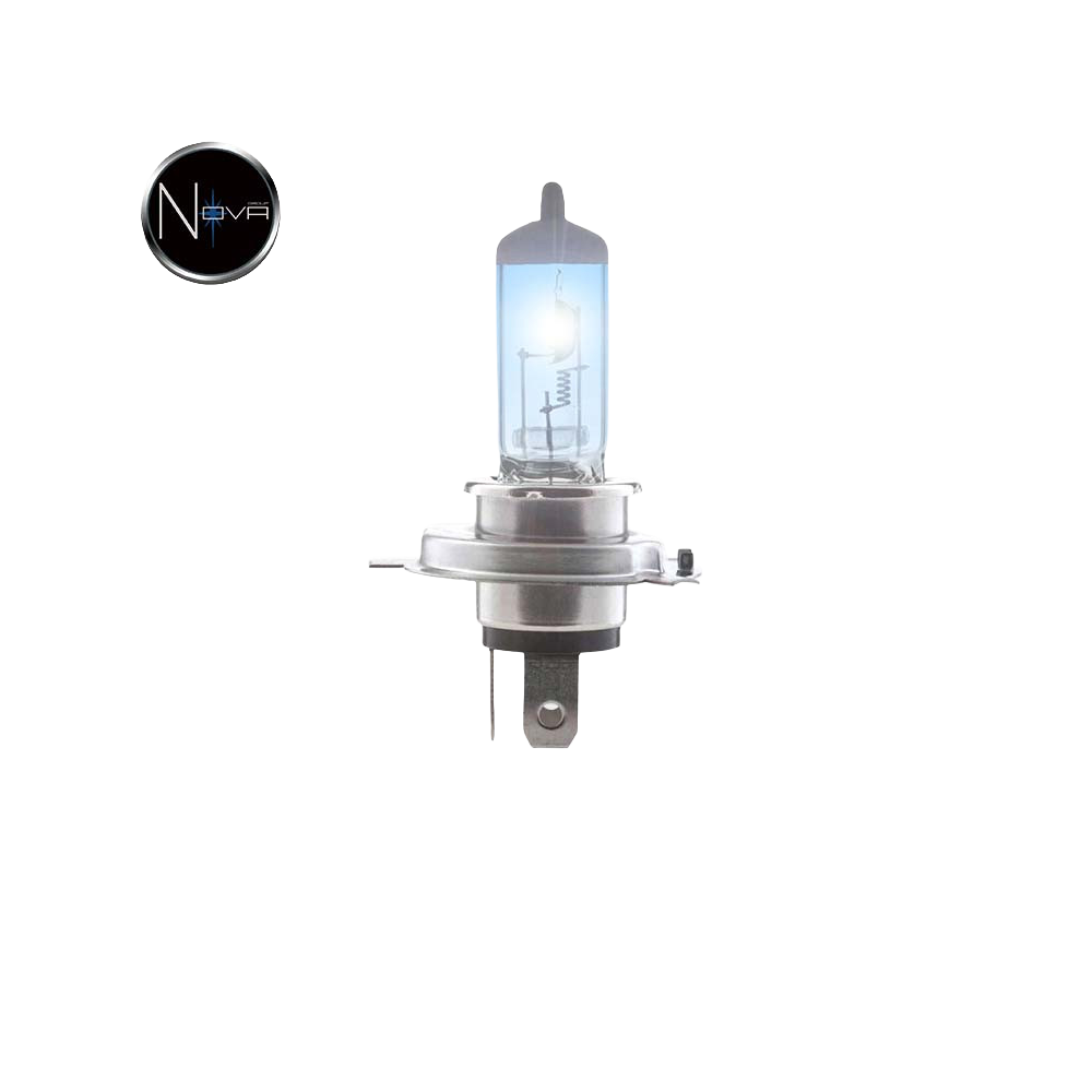 Ampoule H4 bleue éclairée