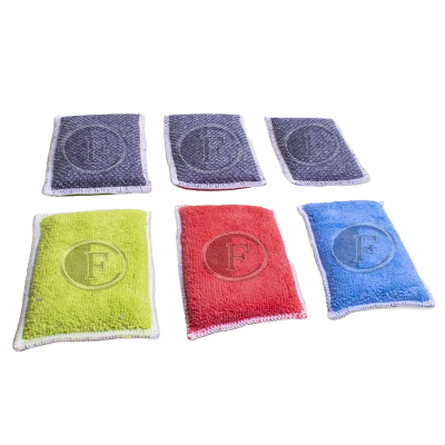 Sachet de 3 éponges grattantes bi face
