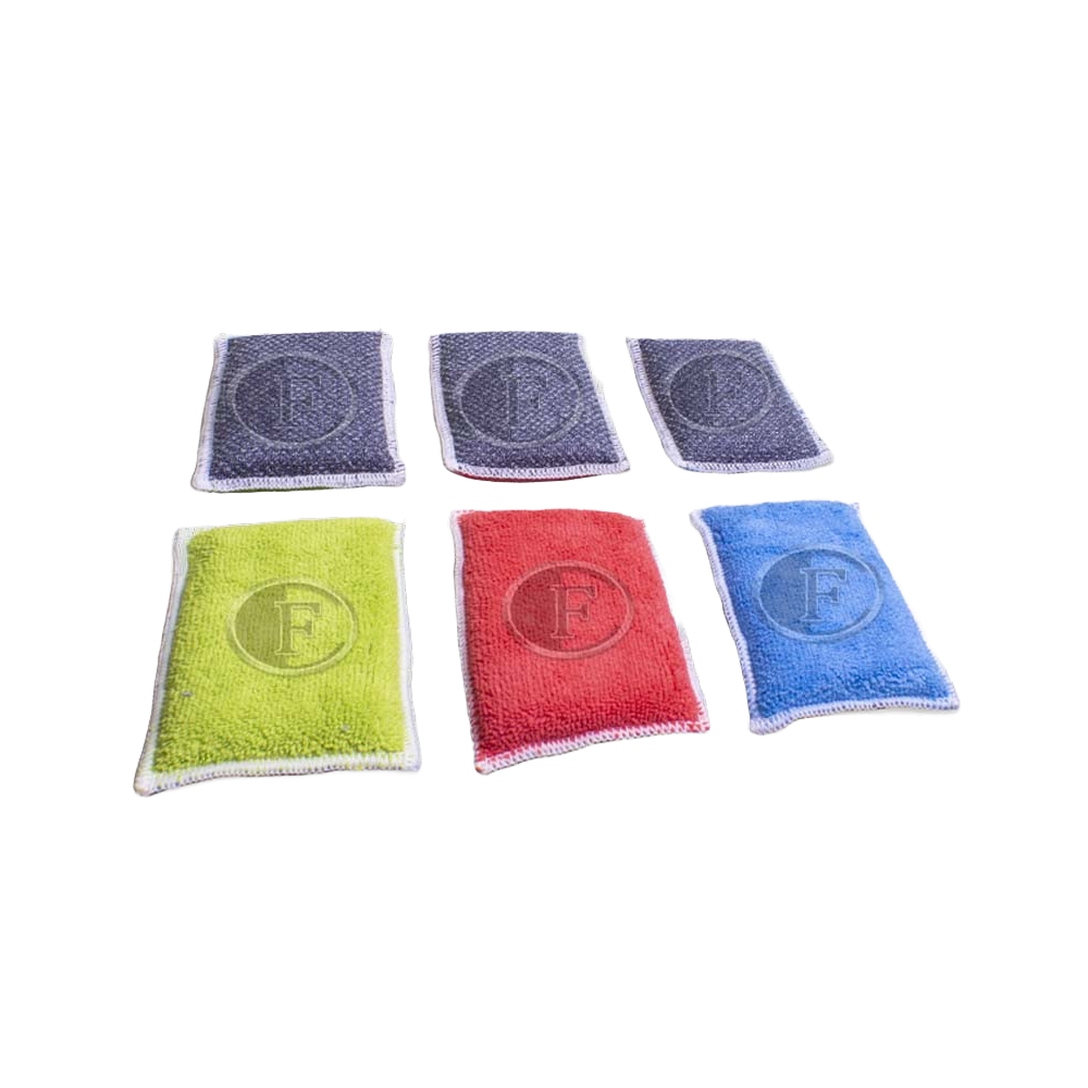 Sachet de 3 éponges grattantes bi face