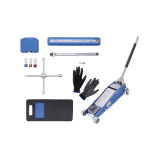 Set Cric roulant aluminium hydraulique 2.5T