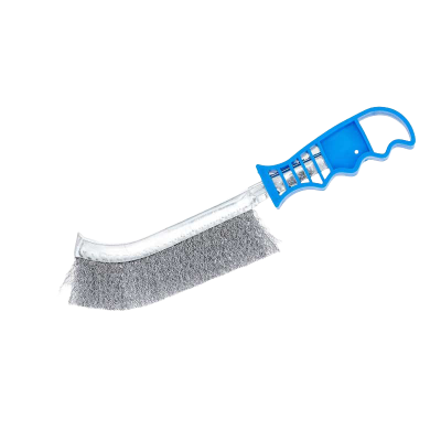 Brosse en fil d'acier manche en plastique 260mm