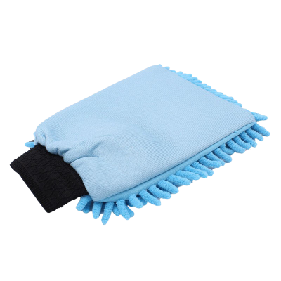 Verso du Gant Rasta microfibres bleu