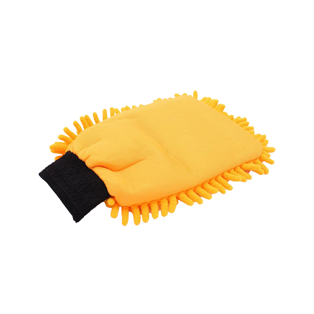 Verso du gant Rasta microfibres orange