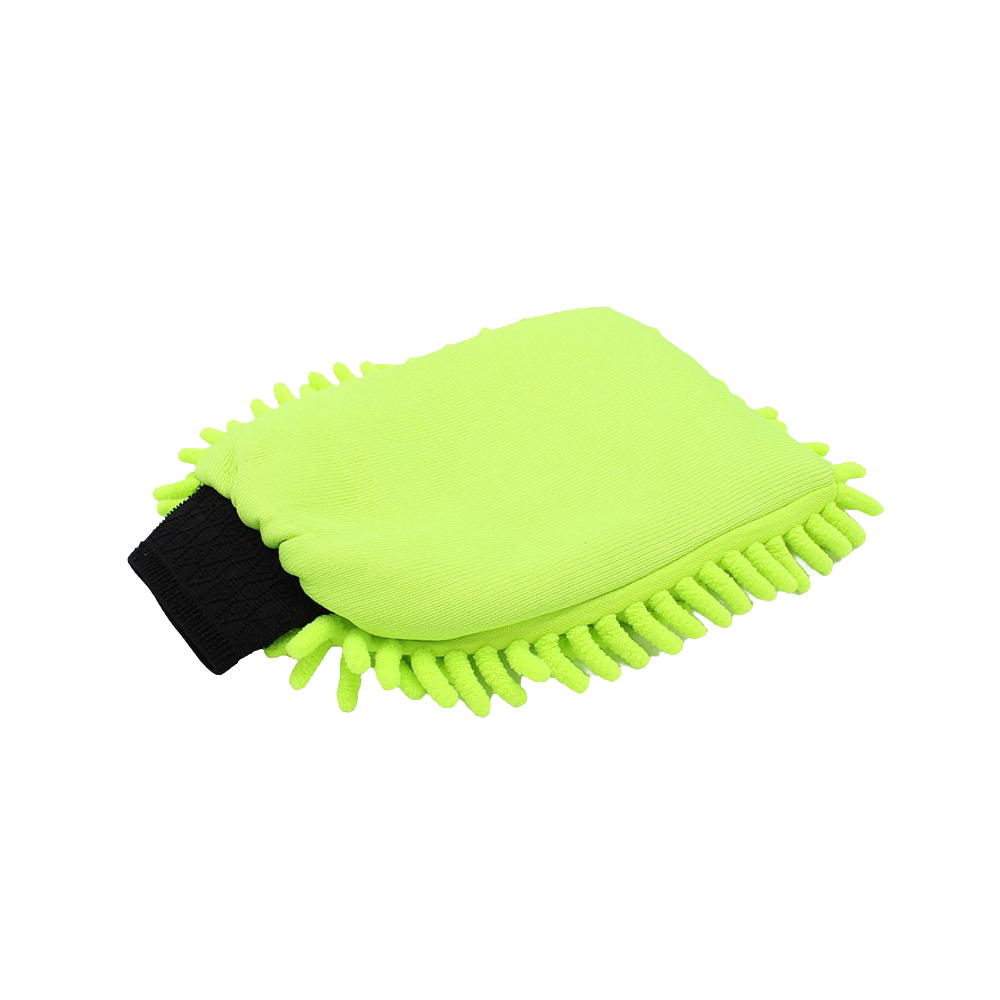 Verso du Gant Rasta microfibres vert