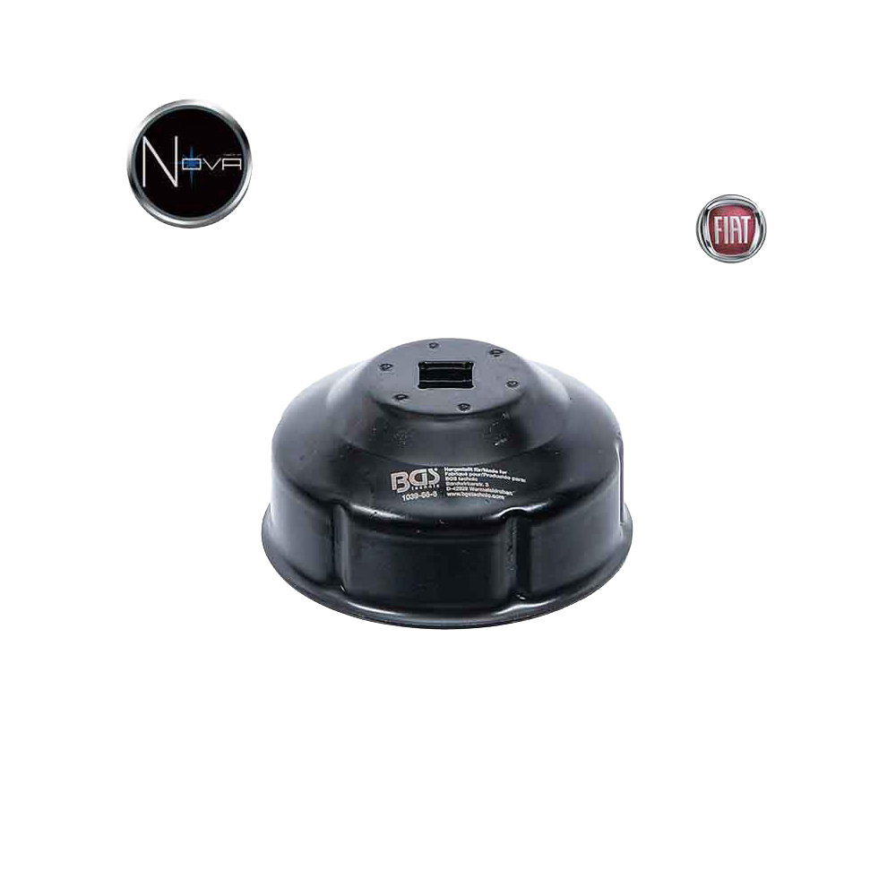 Cloche filtre à huile 6 pans Ø 66mm Fiat et Renault