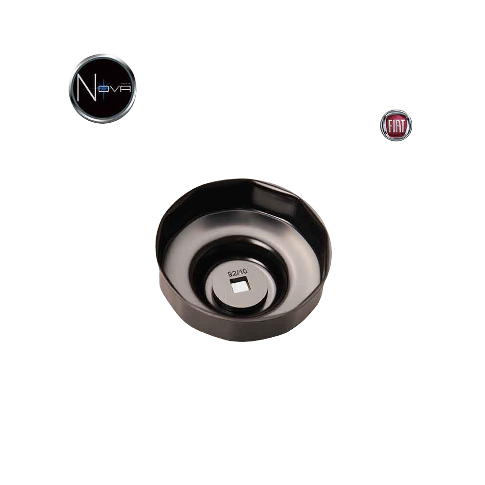 Cloche filtre à huile 10 pans Ø 92mm pour Fiat et Lancia