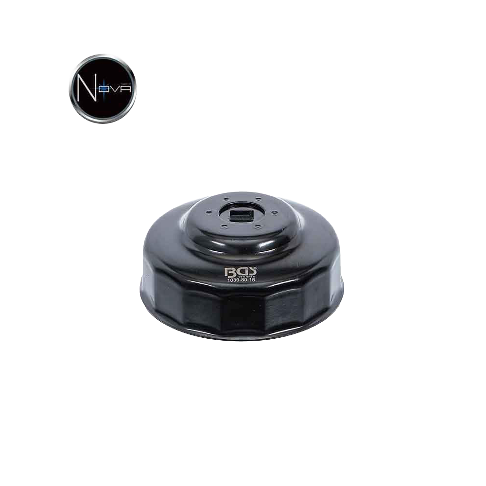 Cloche filtre à huile 15 pans Ø 80mm Honda Mazda Nissan Opel
