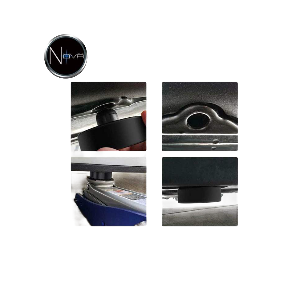 Mise en situation des cales de Cric pour Tesla