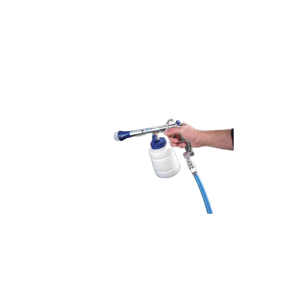 Pistolet en action sur moteur