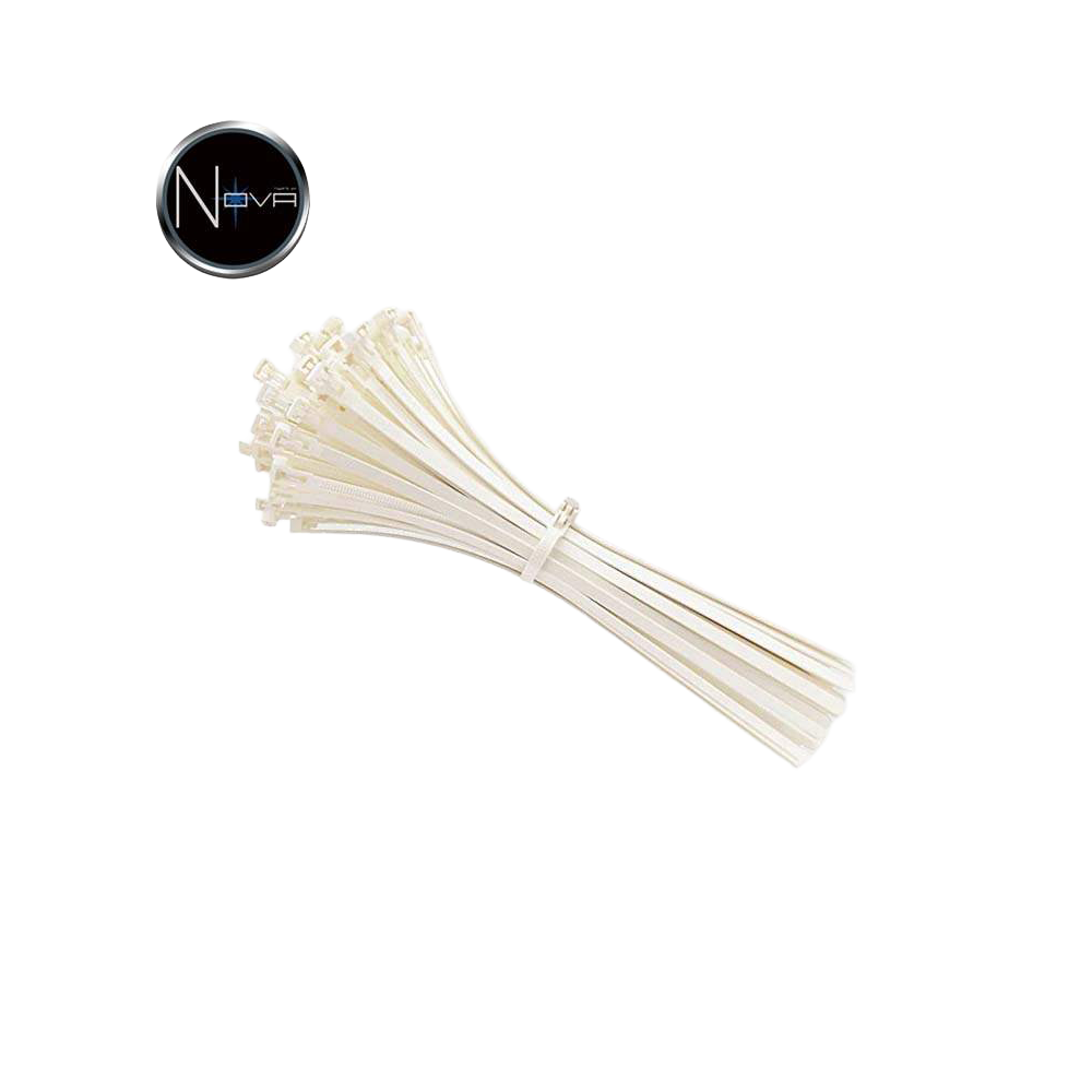 Colliers plastique blancs 8x400mm