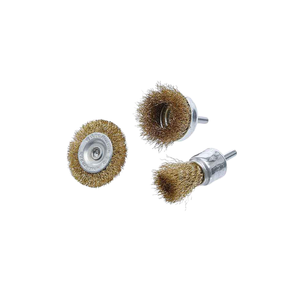 Jeu de brosses à fil d'acier