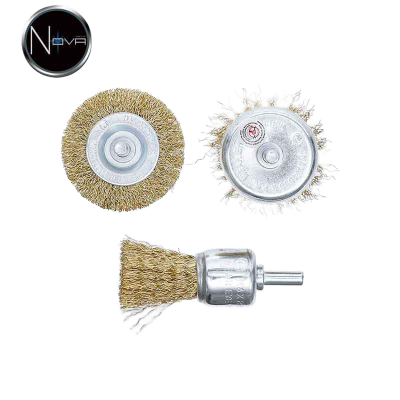 vue de face brosse d'acier
