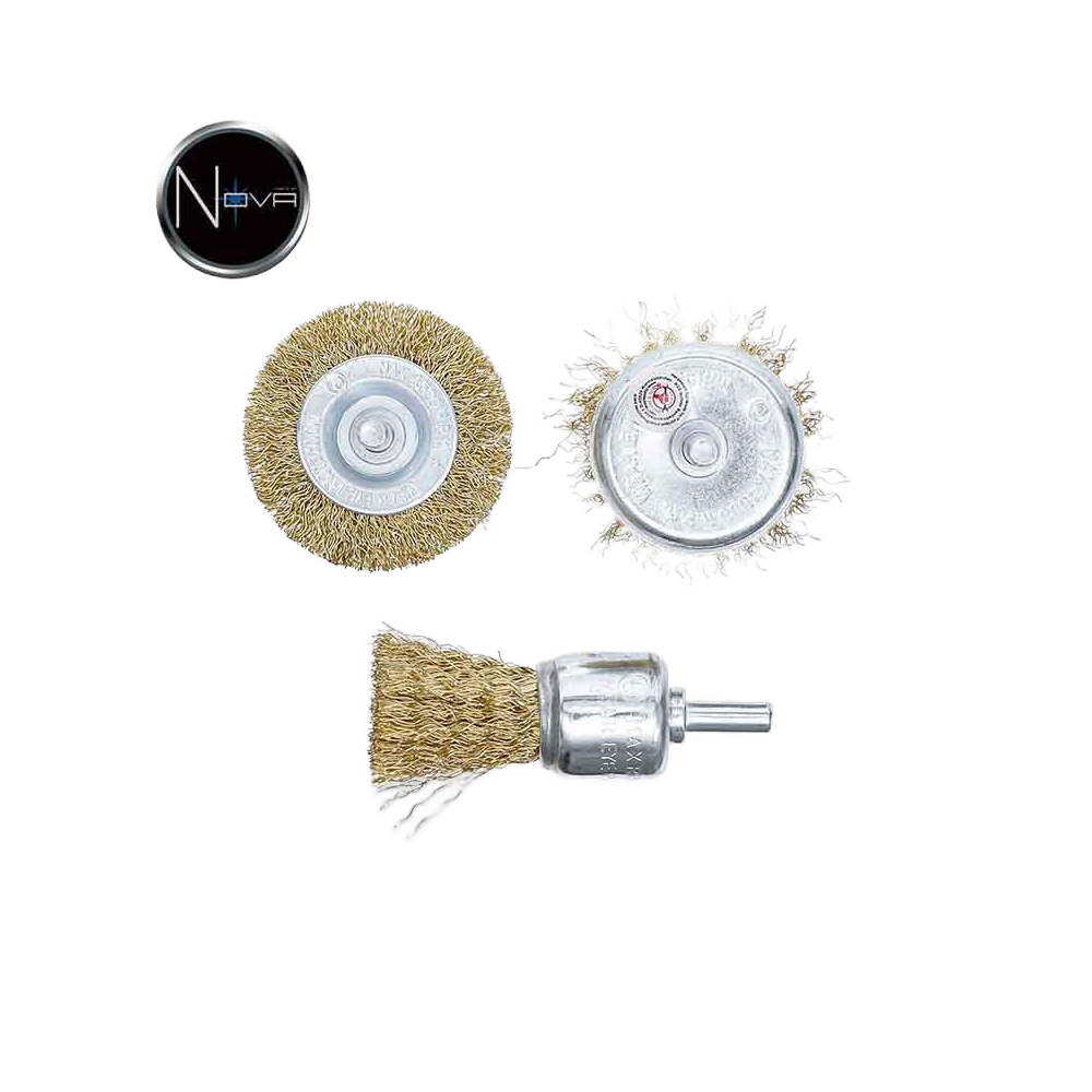 vue de face brosse d'acier