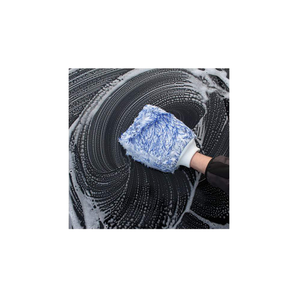 Gant de lavage à double microfibres