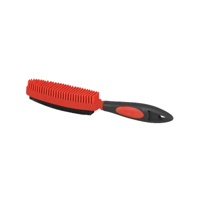 Brosse à main bi-faces en caoutchouc
