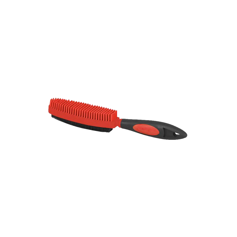 Brosse à main bi-faces en caoutchouc