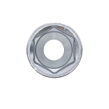Vue dessus de la douille 6 pans 23mm longue