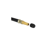 Rallonge flexible de valve – caoutchouc 105 mm avec bouchon démonté