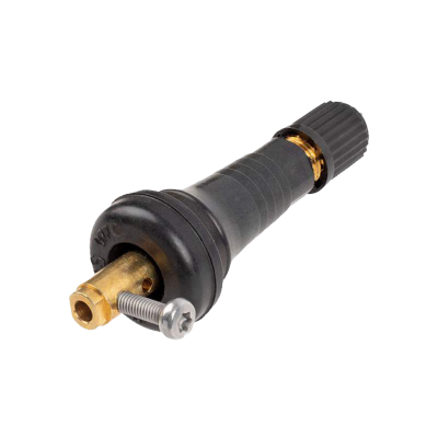 Vue de dessous de la valve TPMS caoutchouc pour capteur universel type CUB