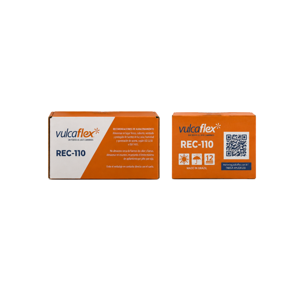 conditionnement emplâtre radial Vulcaflex REC-110 75 × 55 mm