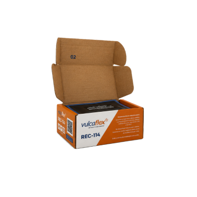 Boite ouvert des Emplâtres radial Vulcaflex REC-114 85 × 130 mm