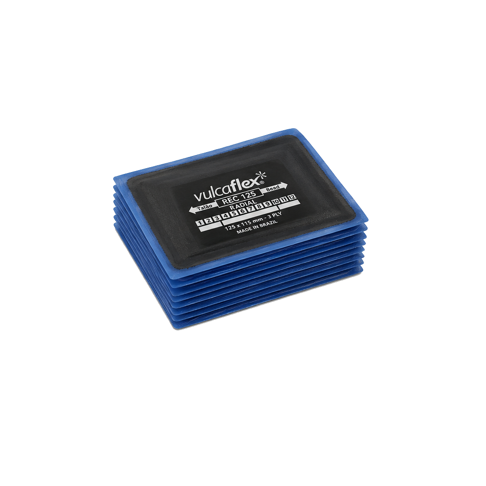 10 Emplâtres radial Vulcaflex REC-125 125 × 115 mm