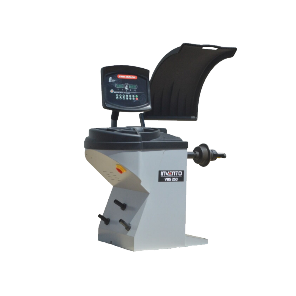 Équilibreuse Invento VBS 250 2D laser LED 24" vu de coté
