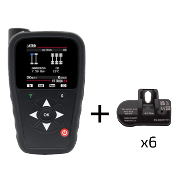Pack outil de diagnostic TPMS poids lourd VT Truck 2.0 + 6 capteurs
