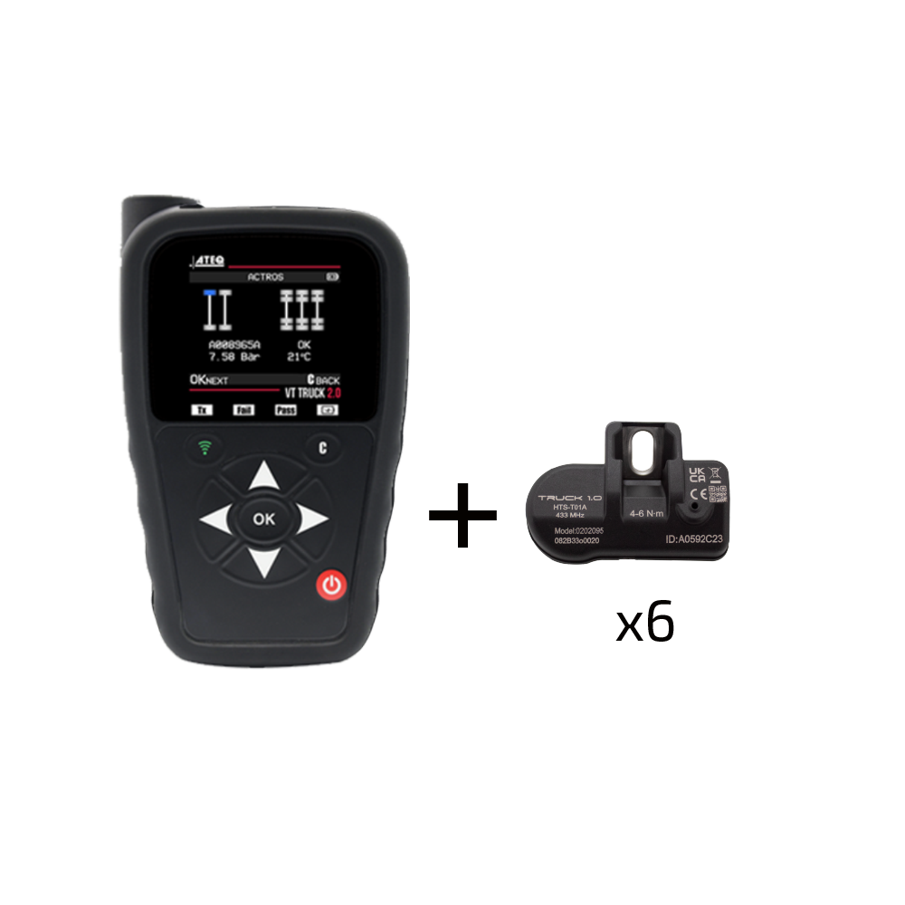 Pack outil de diagnostic TPMS poids lourd VT Truck 2.0 + 6 capteurs