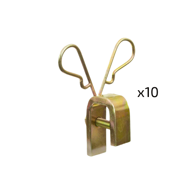 Patte de fixation double pour rallonge par 10ex