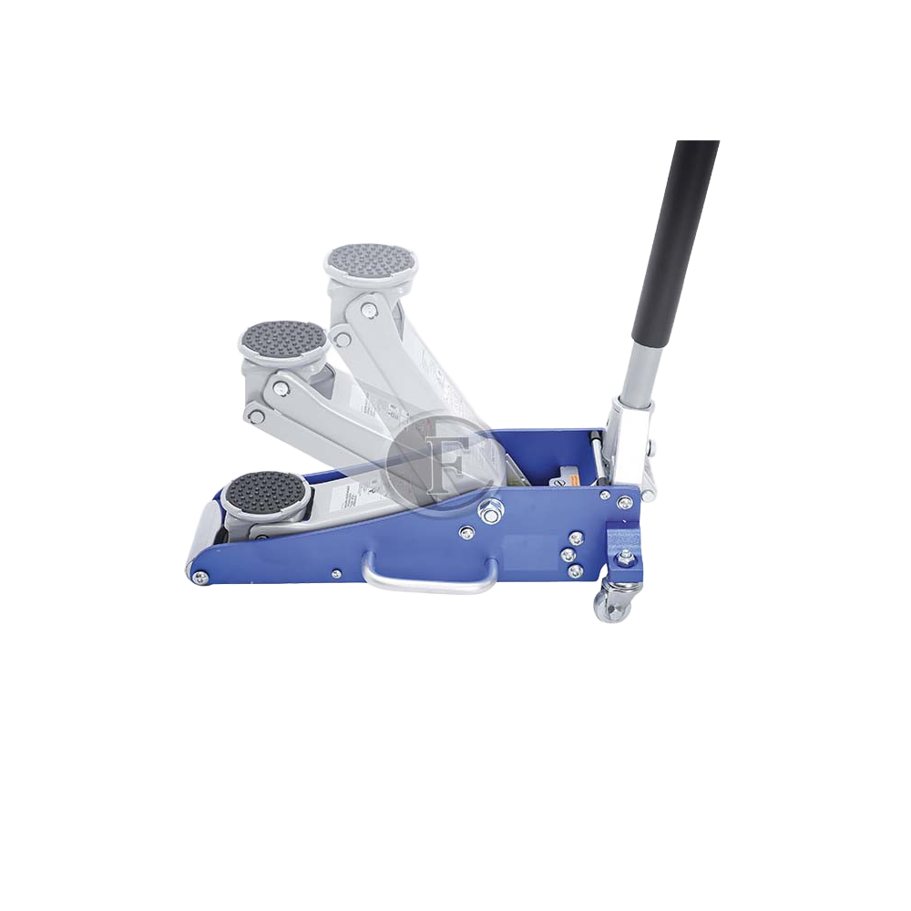 VUE DE DERRIERE DOUBLE PISTON CRIC ALU