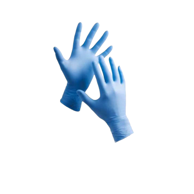 Gants nitriles bleus boite de 100ex