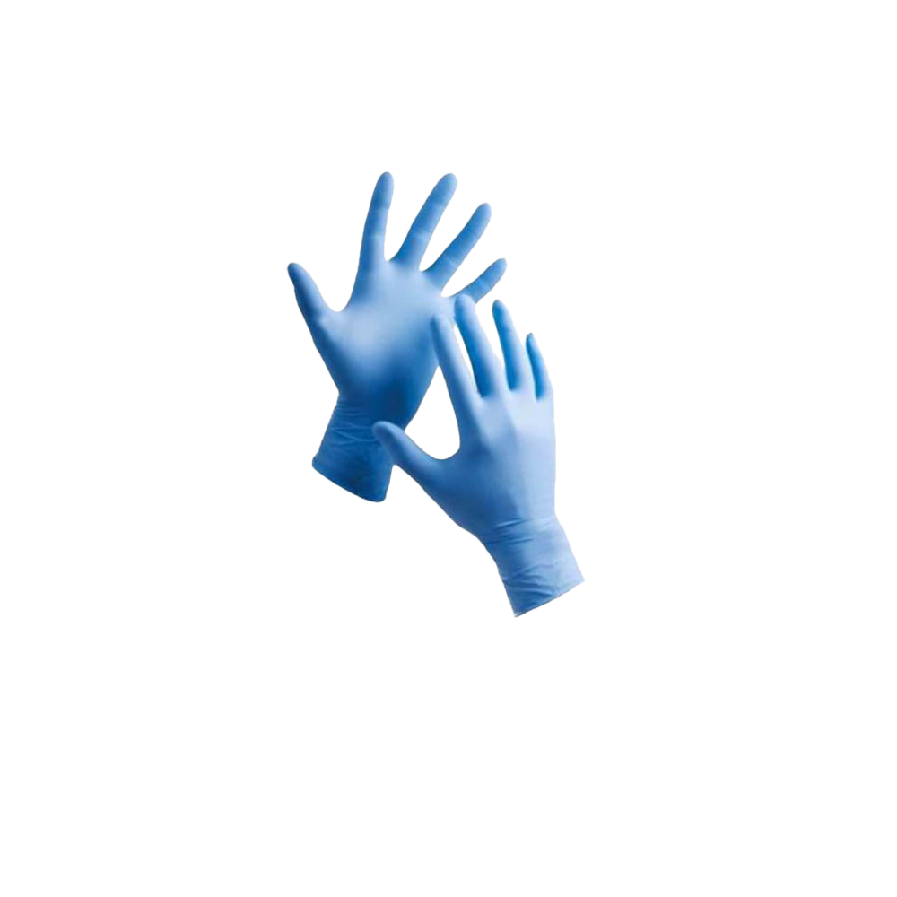 Gants nitriles bleus boite de 100ex