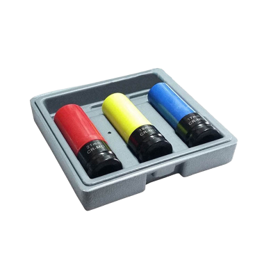 Coffret douilles impact 17 19 21mm avec protection